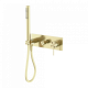 Смеситель для душа, с ручным душем, скрытый, Lotis, цвет: золото