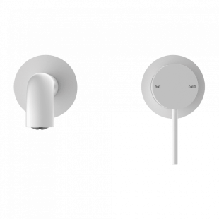 Смеситель для раковины Lotis Mone 1002MW встраиваемый, цвет matte white