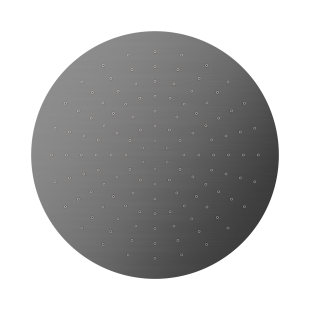 Верхний душ Lotis Mone 1070BMB D30см, цвет black metal brass