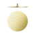 Верхний душ Lotis Mone 1070BB D30см, цвет brushed brass