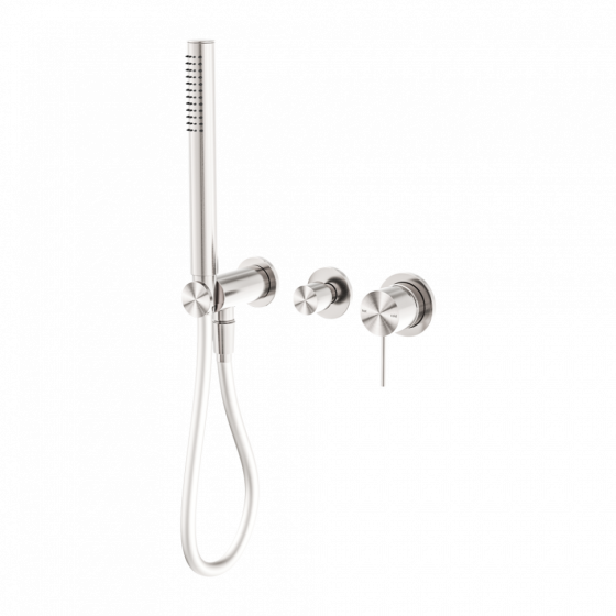 Смеситель для душа Lotis Mone 1012BN встраиваемый с ручным душем, цвет brushed nickel