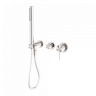 Смеситель для душа Lotis Mone 1012BN встраиваемый с ручным душем, цвет brushed nickel