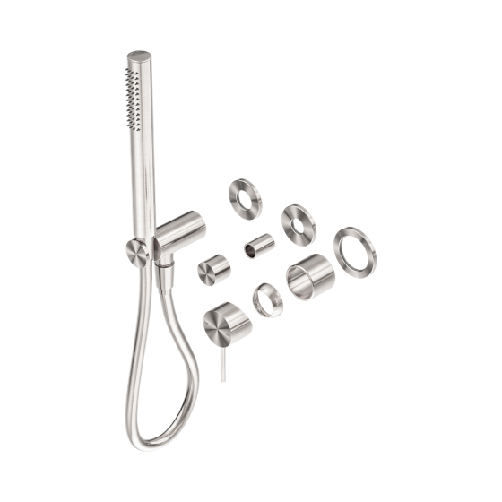Смеситель для душа Lotis Mone 1012BN встраиваемый с ручным душем, цвет brushed nickel