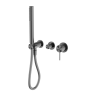 Смеситель для душа Lotis Mone 1012BMB встраиваемый с ручным душем, цвет black metal brass