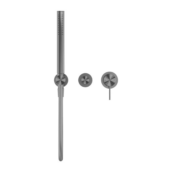 Смеситель для душа, с ручным душем, скрытый, Lotis, цвет: оружейный металл