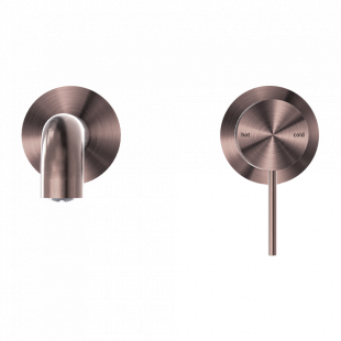 Смеситель для раковины, скрытый, Lotis, цвет: бронза