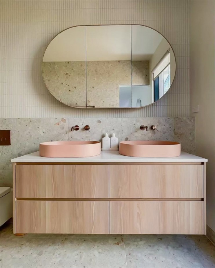 Смеситель для раковины, скрытый, Lotis, цвет: бронза