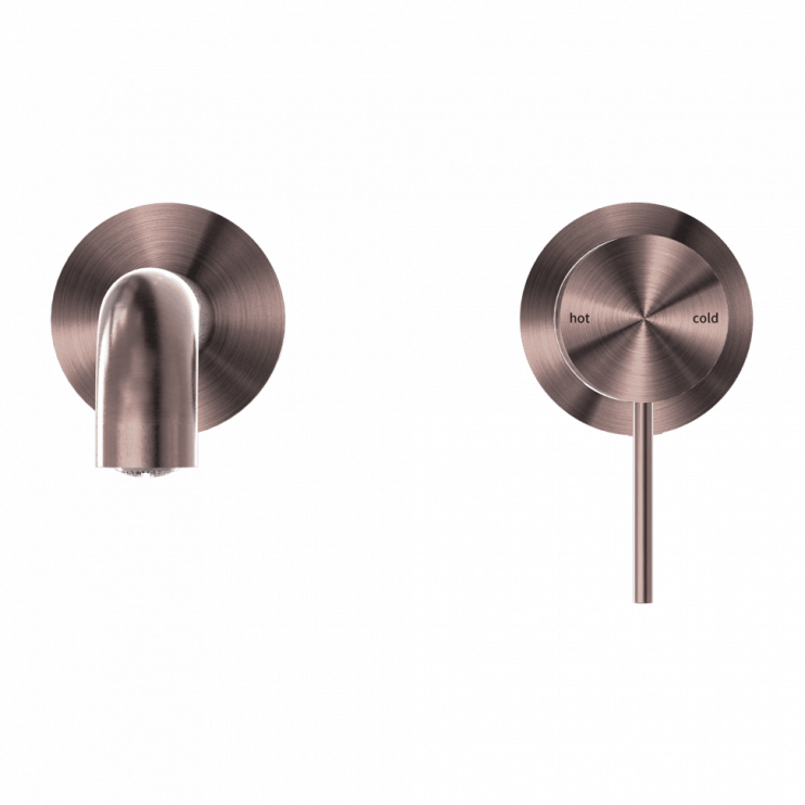 Смеситель для раковины Lotis Mone 1002CB встраиваемый, цвет copper brushed