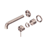 Смеситель для раковины Lotis Mone 1002CB встраиваемый, цвет copper brushed