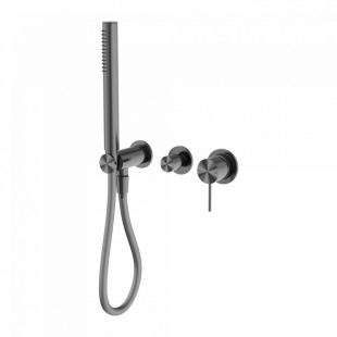 Смеситель для душа, с ручным душем, скрытый, Lotis, цвет: оружейный металл