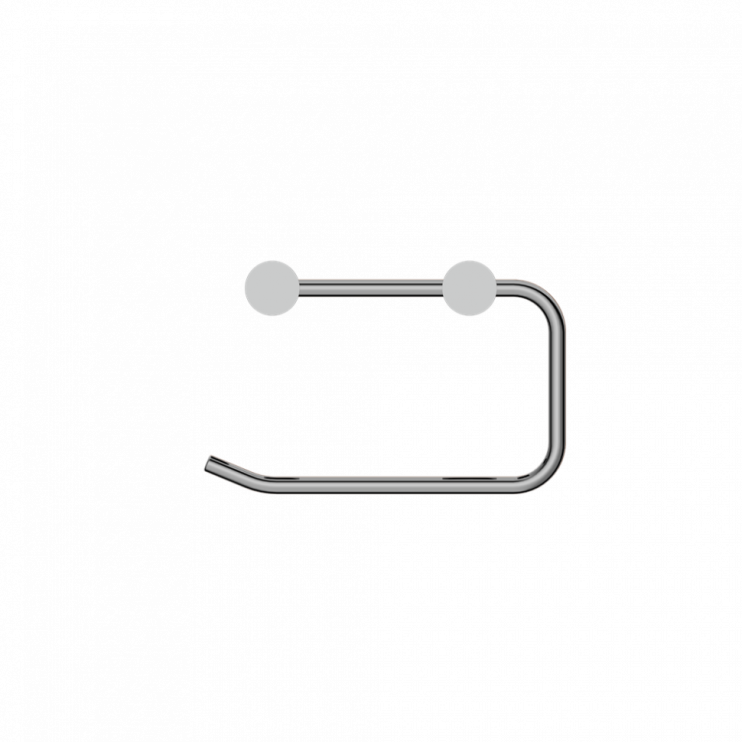 Держатель для туалетной бумаги, овальный, Lotis, цвет: хром