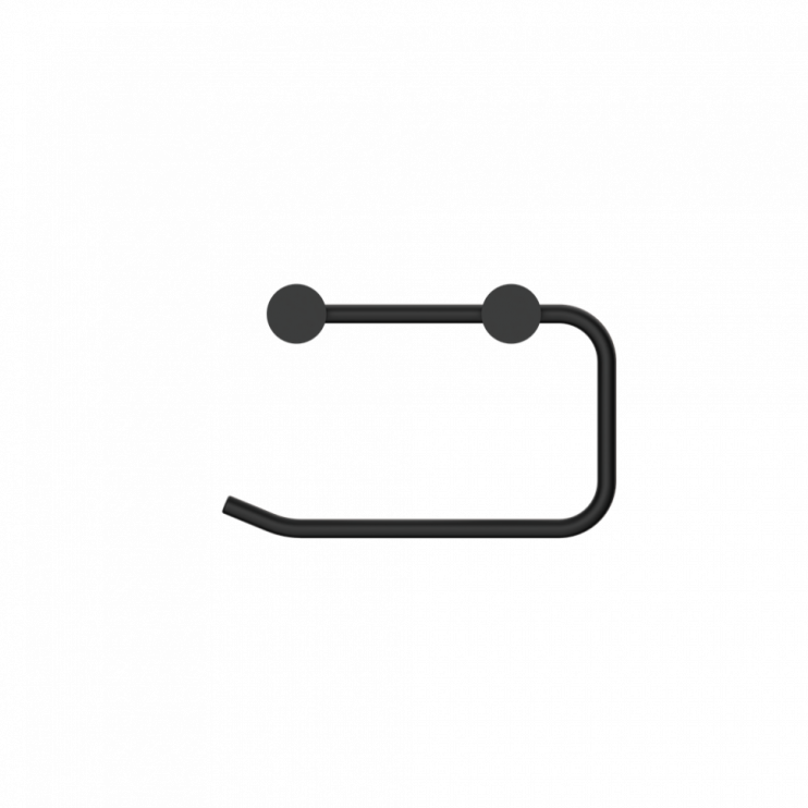 Держатель для туалетной бумаги, овальный, Lotis, цвет: черный