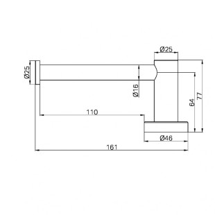 Держатель для туалетной бумаги, одинарный, Lotis, цвет: белый
