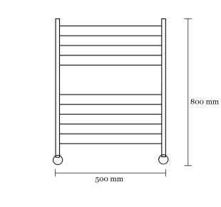 Полотенцесушитель водяной Lotis Mone 50х80 см, цвет brushed nickel