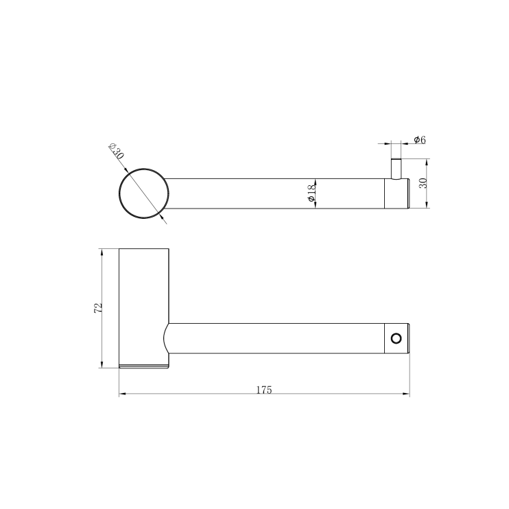 Держатель для туалетной бумаги Lotis Mone 316 1075BMB, цвет black metal brass