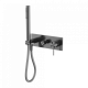 Смеситель для душа, с ручным душем, скрытый, Lotis, цвет: черный