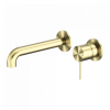 Смеситель для раковины Lotis Mone 1002BB встраиваемый, цвет brushed brass