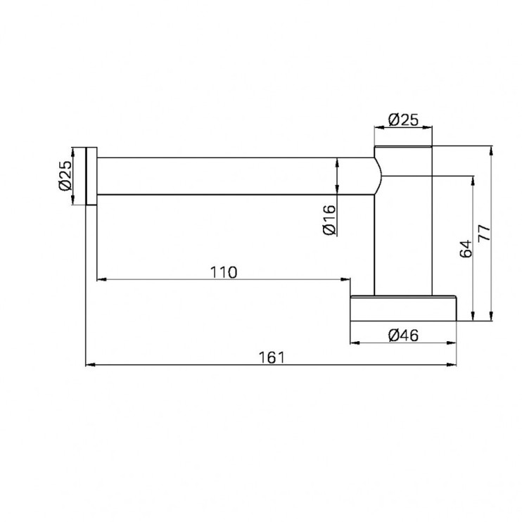 Держатель для туалетной бумаги, одинарный, Lotis, цвет: оружейный металл