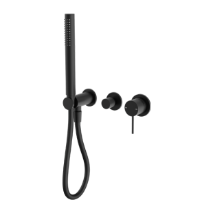 Смеситель для душа, с ручным душем, скрытый, Lotis, цвет: черный