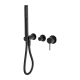 Смеситель для душа, с ручным душем, скрытый, Lotis, цвет: черный
