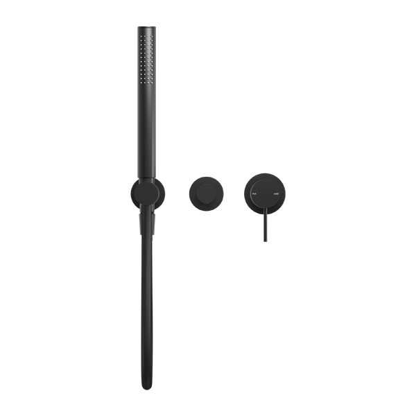 Смеситель для душа, с ручным душем, скрытый, Lotis, цвет: черный