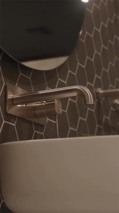 Смеситель для раковины, скрытый, Lotis, цвет: никель