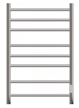Полотенцесушитель, электрический, Аврора П8 500x800 диммер справа, Lotis, цвет: хром