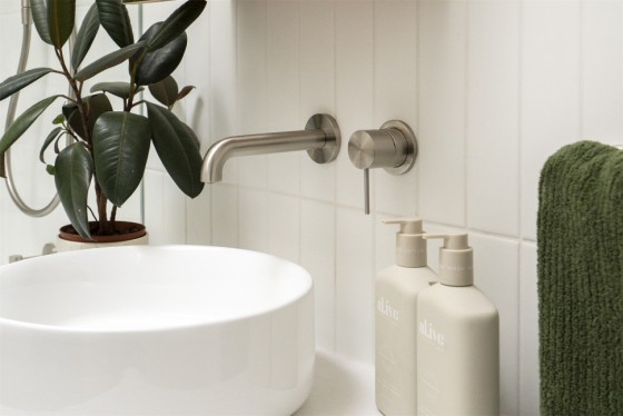Смеситель для раковины Lotis Mone 1002BN встраиваемый, цвет brushed nickel