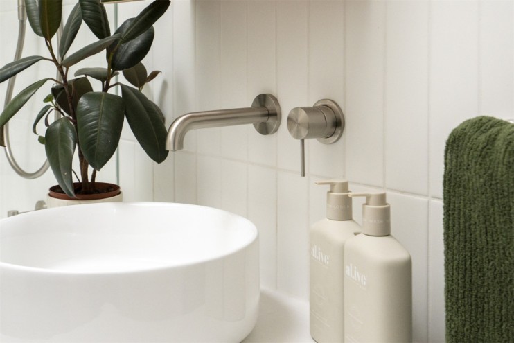 Смеситель для раковины, скрытый, Lotis, цвет: никель