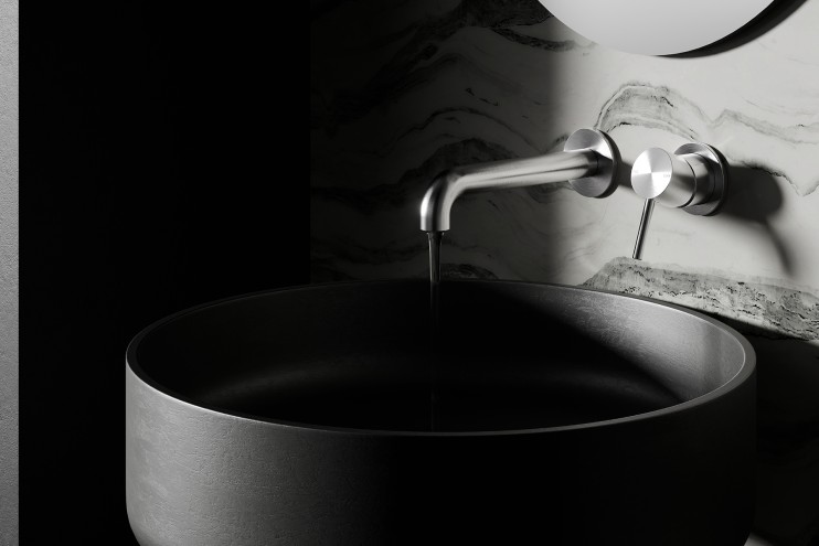Смеситель для раковины Lotis Mone 1002BN встраиваемый, цвет brushed nickel