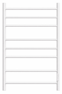 Полотенцесушитель, электрический, Аврора П8 500x800 диммер справа, Lotis, цвет: белый