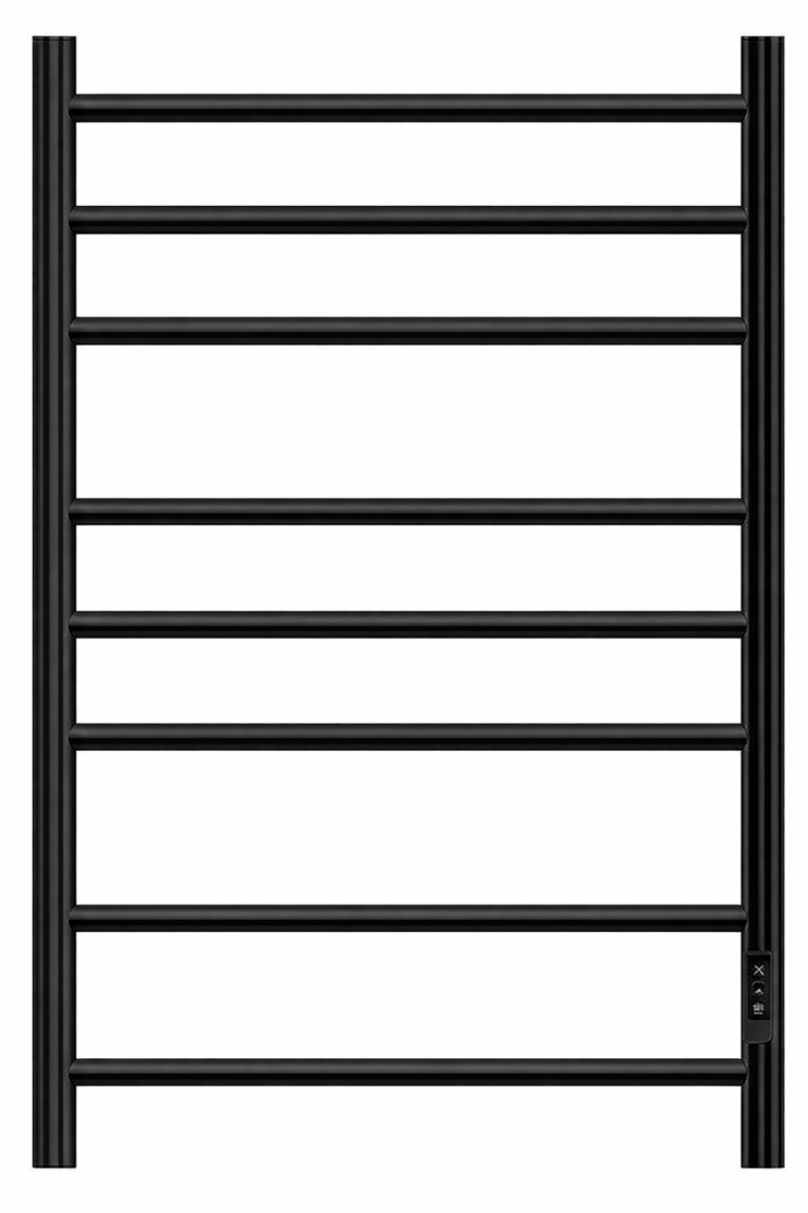 Полотенцесушитель, электрический, Аврора П8 500x800 диммер справа, Lotis, цвет: черный