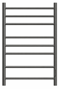 Полотенцесушитель, электрический, Аврора П8 500x800 диммер справа, Lotis, цвет: графитовый