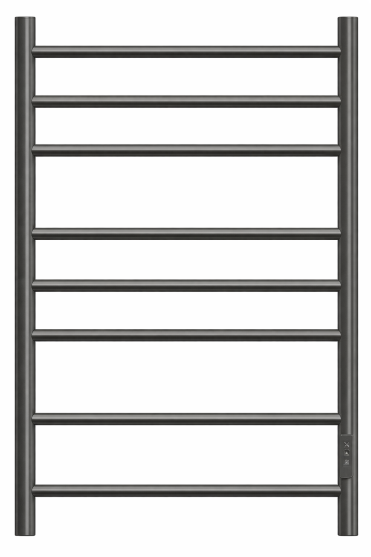 Полотенцесушитель, электрический, Аврора П8 500x800 диммер справа, Lotis, цвет: графитовый