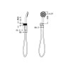 Душевой гарнитур Lotis Santi 1023BB, цвет brushed brass