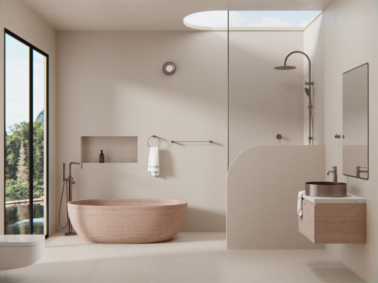 Полотенцедержатель, одинарный, Lotis, цвет: бронза