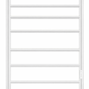 Полотенцесушитель, электрический, Аврора П8 500x600 диммер справа, Lotis, цвет: белый