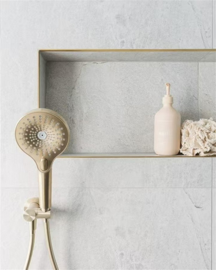 Душевой гарнитур, Lotis, цвет: золото