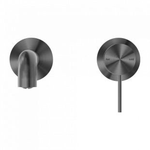 Смеситель для раковины, скрытый, Lotis, цвет: оружейный металл