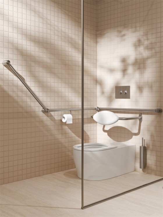 Ершик для унитаза Lotis Mone 1080BN подвесной, цвет brushed nickel