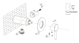 Гигиенический душ Lotis Mone 1043G, цвет polished gold PVD