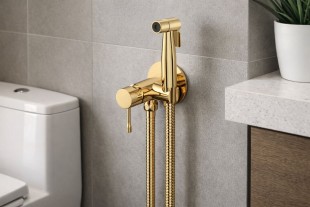 Гигиенический душ Lotis Mone 1043G, цвет polished gold PVD