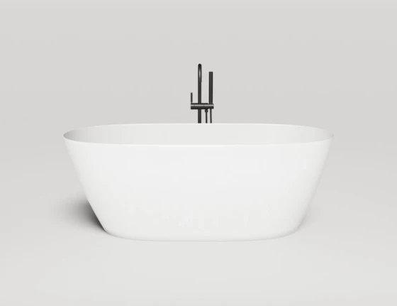 Ванна из искусственного камня Lotis Ando 170x80см, отдельностоящая, Solid Surface, цвет белый матовый