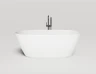 Ванна из искусственного камня Lotis Ando 170x80см, отдельностоящая, Solid Surface, цвет белый матовый