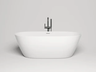 Ванна из искусственного камня Lotis Ando 170x80см, отдельностоящая, Solid Surface, цвет белый матовый