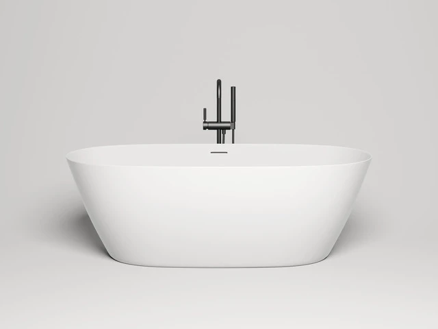 Ванна из искусственного камня Lotis Ando 170x80см, отдельностоящая, Solid Surface, цвет белый матовый