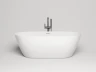 Ванна из искусственного камня Lotis Ando 170x80см, отдельностоящая, Solid Surface, цвет белый матовый