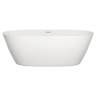 Ванна из искусственного камня Lotis Ando 170x80см, отдельностоящая, Solid Surface, цвет белый матовый