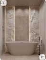 Ванна из искусственного камня Lotis Ando 170x80см, отдельностоящая, Solid Surface, цвет белый матовый