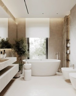 Ванна из искусственного камня Lotis Ando 170x80см, отдельностоящая, Solid Surface, цвет белый матовый